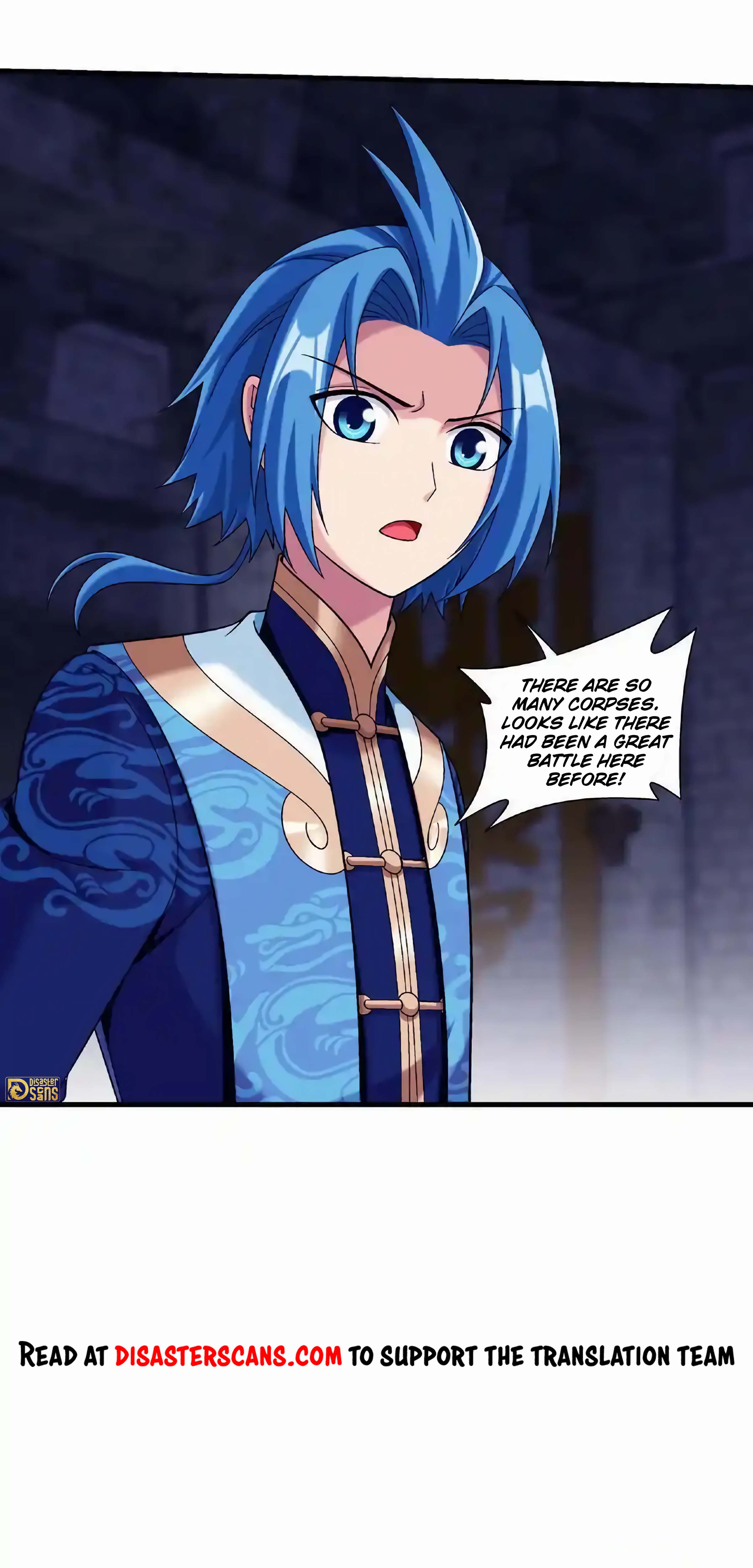 The 35 page of The Great Ruler comic chapter 466