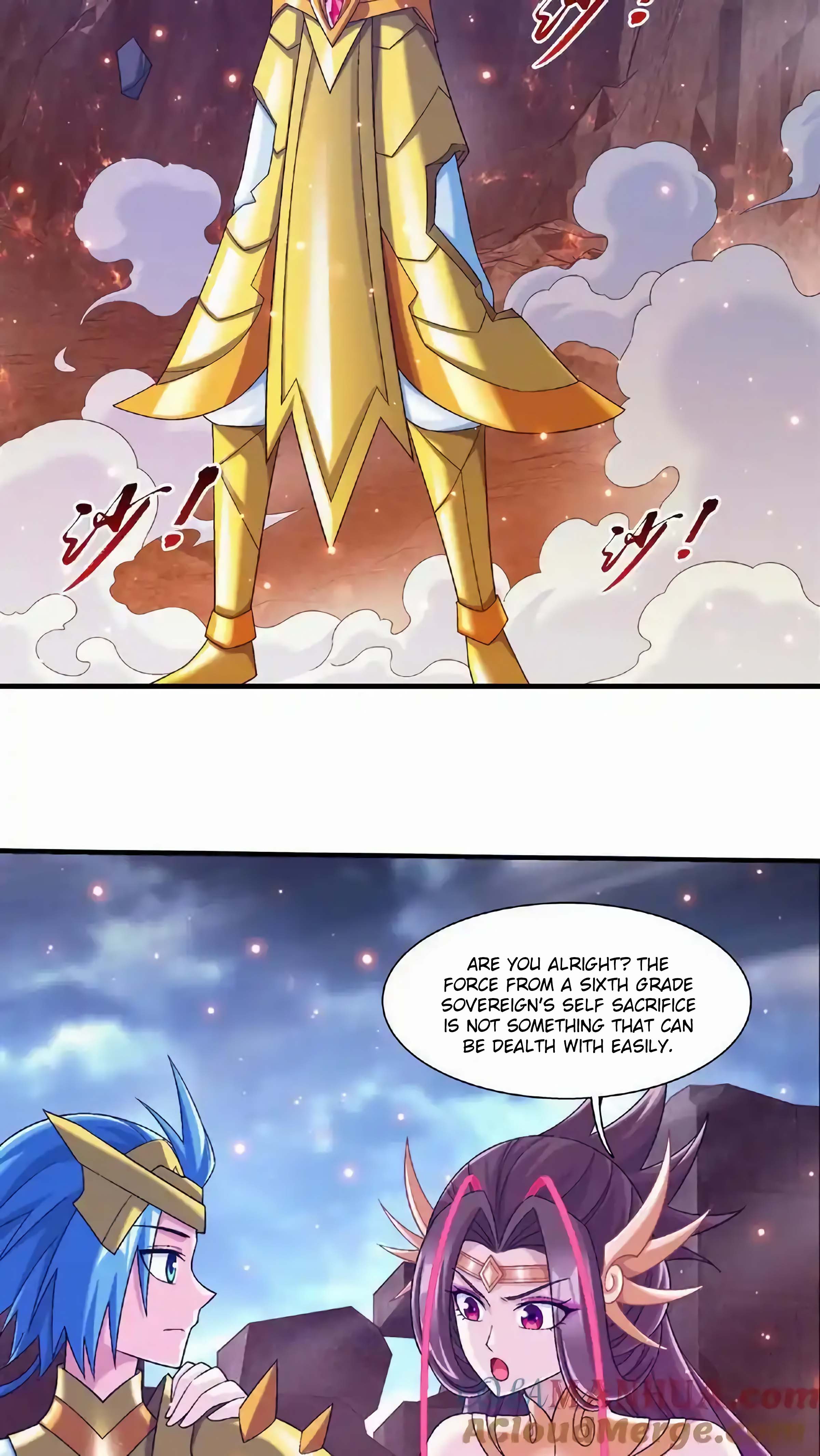 The 18 page of The Great Ruler comic chapter 466