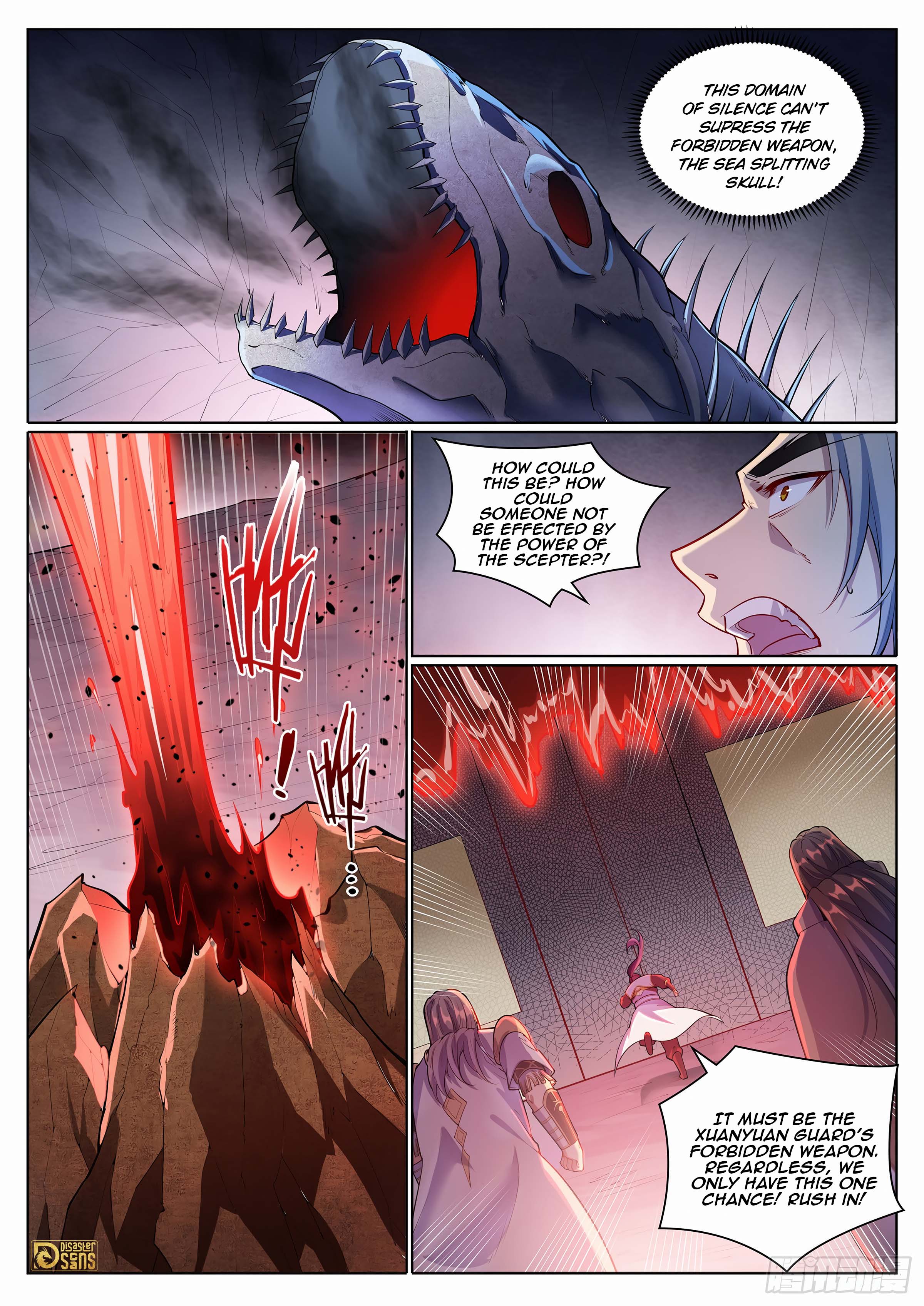 The 5 page of Apotheosis comic chapter 1098
