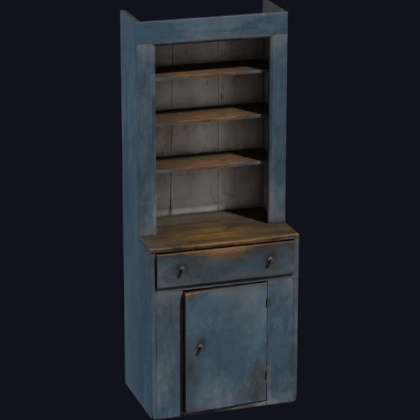 Painted Wooden Cabinet 02 - 3D Models - 3D model - from Poly Haven