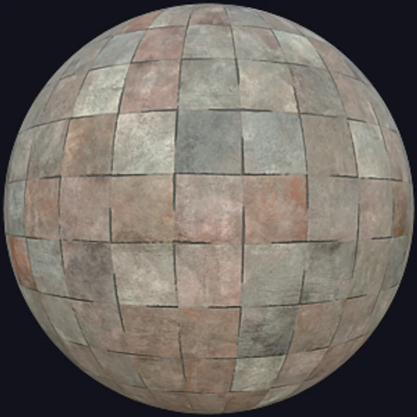 Antique French Terracotta Tile Texture (Tiles 0104)