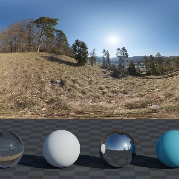 Blaubeuren Hillside - HDRI map - from Poly Haven