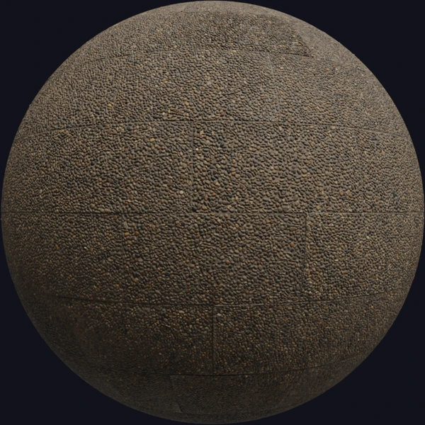 Pebble Embedded Pavement