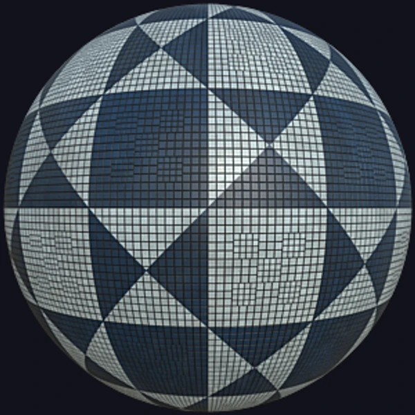Classic Checker Blue Tune Tiles (Tiles 0108)