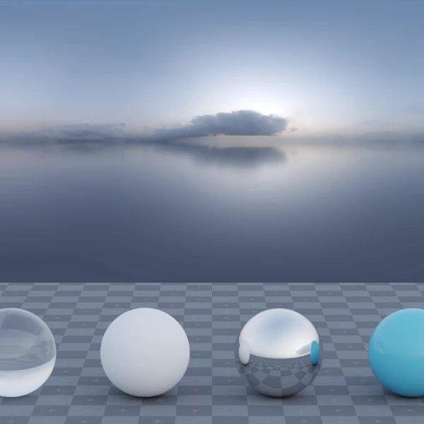 Qwantani Dusk 1 Puresky - HDRI map - from Poly Haven