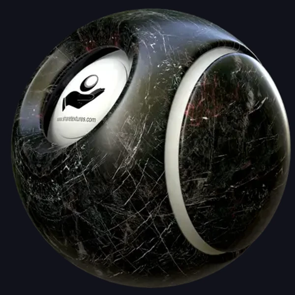 Black Marble 3 - Floor - PBR texture - from Share Textures