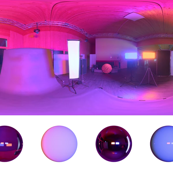 Wooden Studio 10 - HDRI map - from Poly Haven