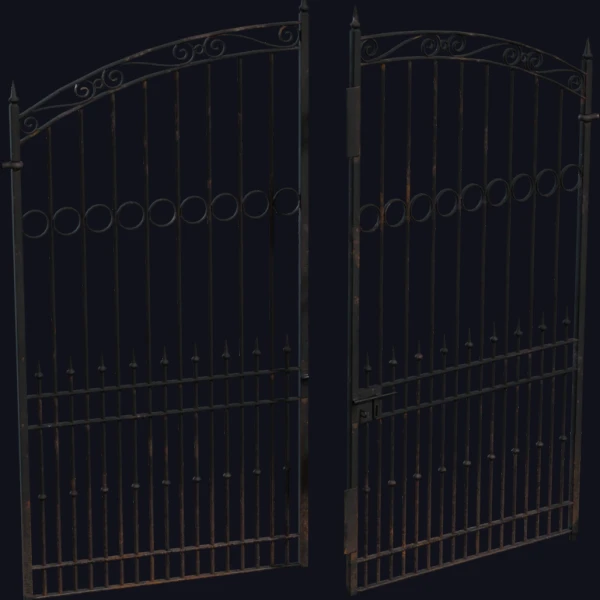 Large Iron Gate - 3D Models - 3D model - from Poly Haven