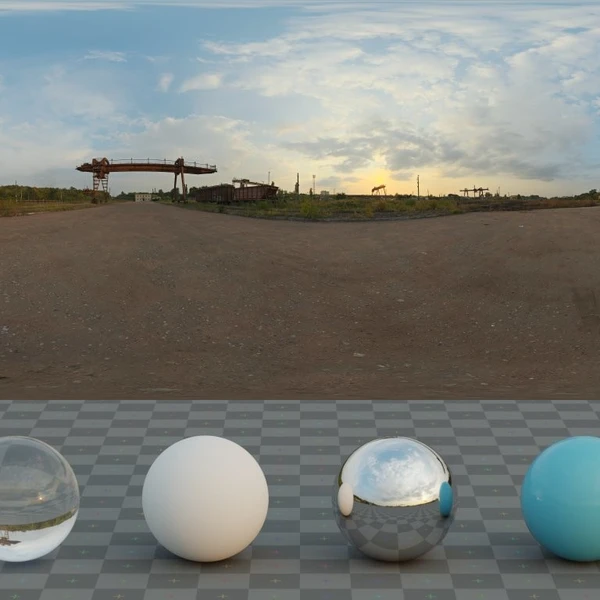 Freight Station - HDRI map - from Poly Haven