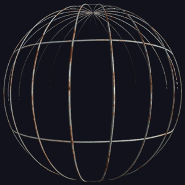Rusty Iron Wire Fence (Metal 0043)