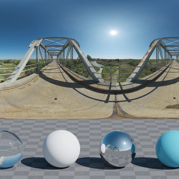 Ox Bridge Morning - HDRI map - from Poly Haven