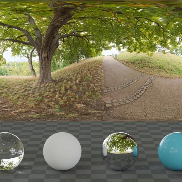 Greenwich Park 02 - HDRI map - from Poly Haven