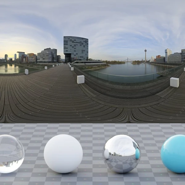 Dusseldorf Bridge - HDRI map - from Poly Haven