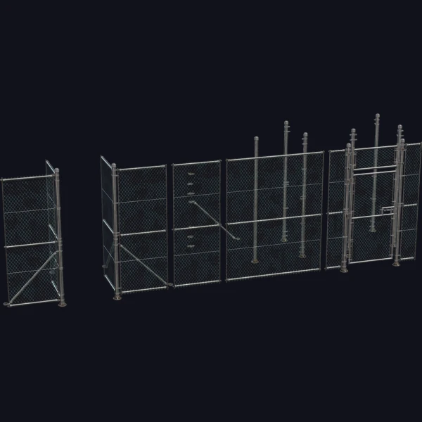 Modular Chainlink Fence - 3D Models - 3D model - from Poly Haven