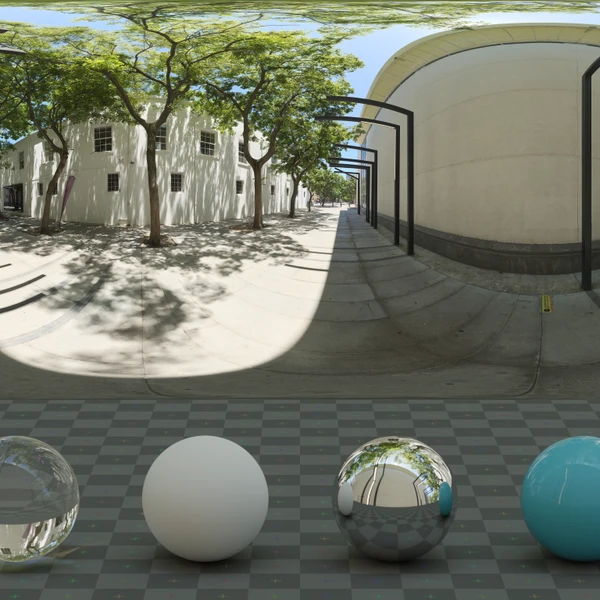 Pergola Walkway - HDRI map - from Poly Haven