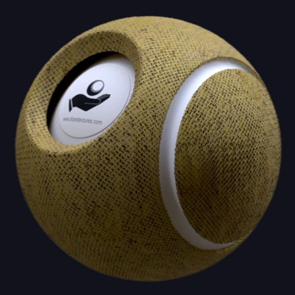 Yellow painted metal - PBR texture - from Share Textures