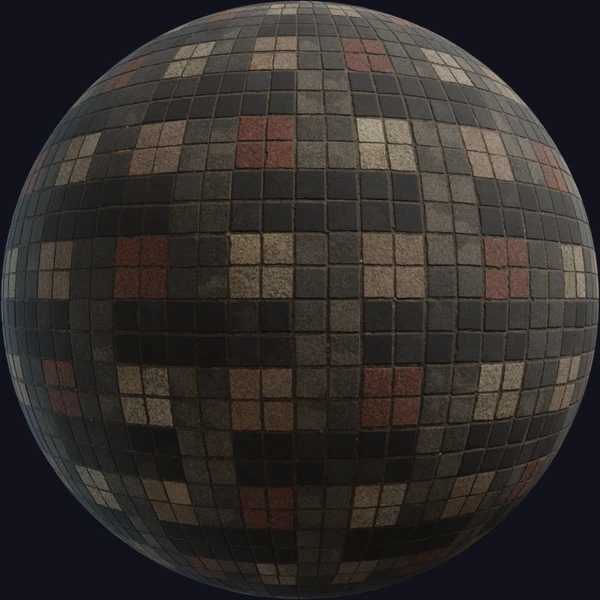 Square Tiles 02 - Floor - PBR texture - from Poly Haven