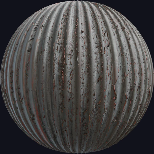 Worn Corrugated Iron