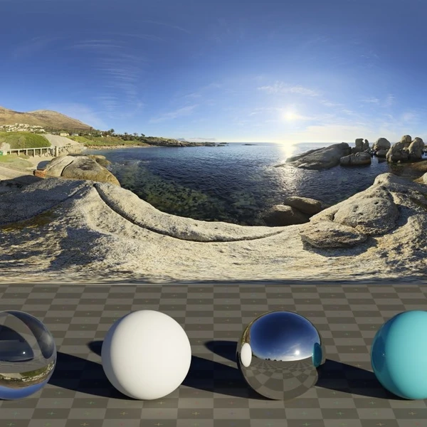 Simons Town Rocks - HDRI map - from Poly Haven