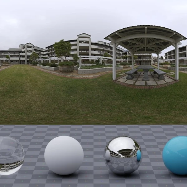 Residential Garden - HDRI map - from Poly Haven