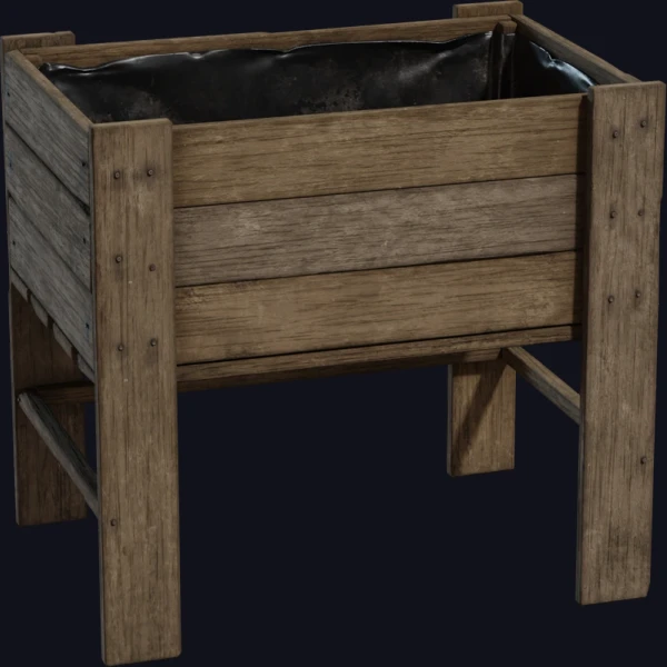 Planter Box 03 - 3D Models - 3D model - from Poly Haven