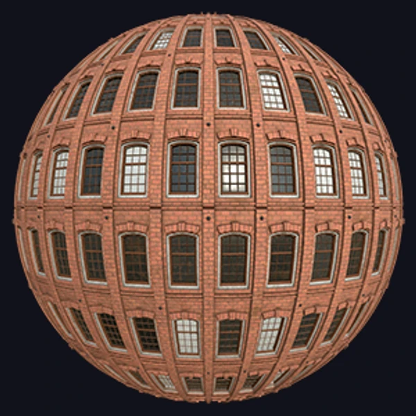 Red Brick Office Building Facade (Others 0026)