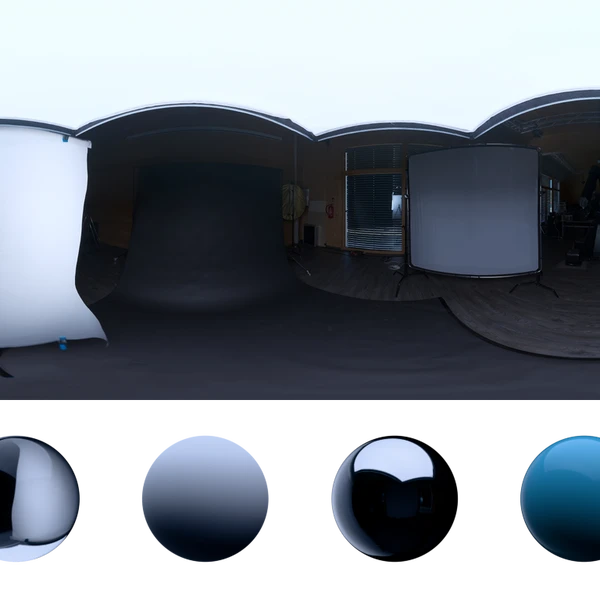 Wooden Studio 08 - HDRI map - from Poly Haven
