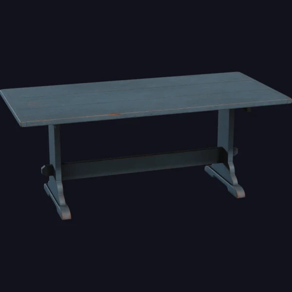 Painted Wooden Table