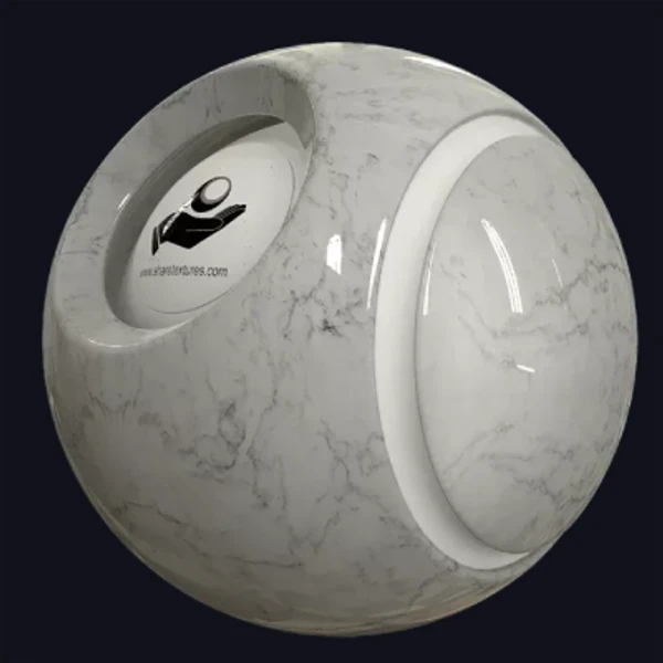 Penta White Marble - Floor - PBR texture - from Share Textures