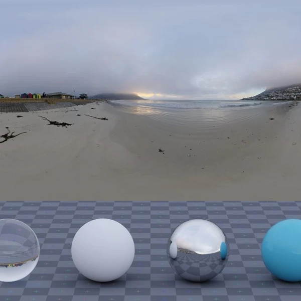 Fish Hoek Beach - HDRI map - from Poly Haven