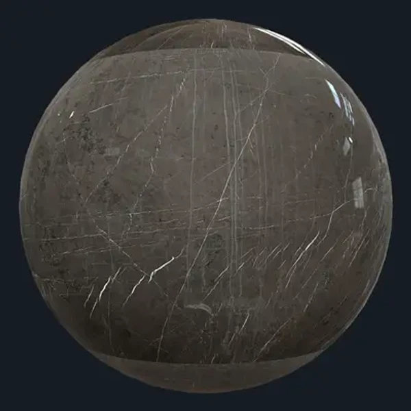 Graphite Brushed Marble - Floor - PBR texture - from Share Textures