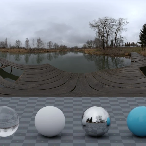 Gray Pier - HDRI map - from Poly Haven