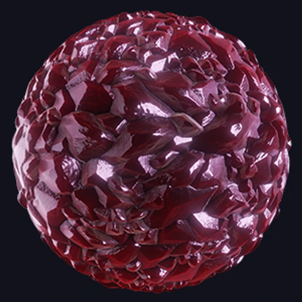 Red Crystal Ground Texture (Ground 0025)