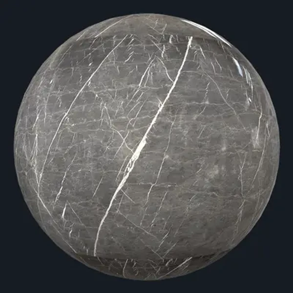 Gothic Grey 2 Polished Marble - Floor - PBR texture - from Share Textures