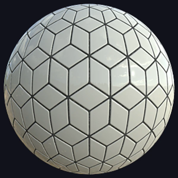 Rhombus Ceramic Tiles (Tiles 0064)