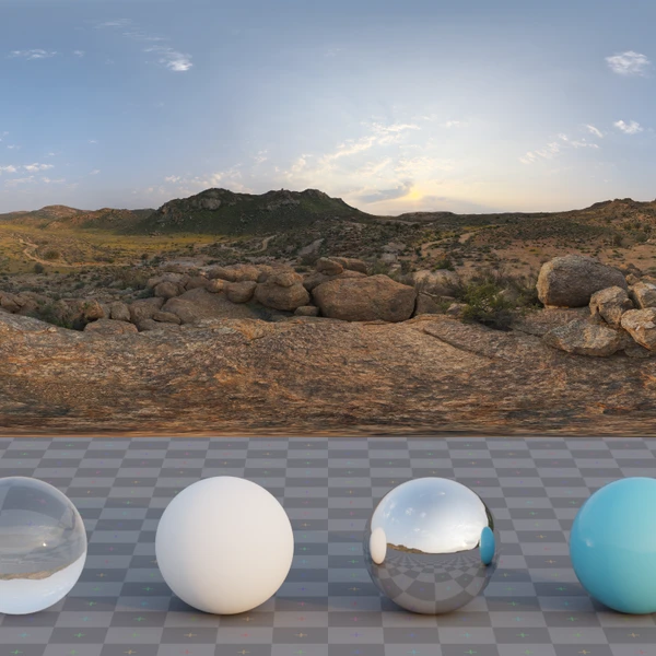 Klippad Sunrise 2 - HDRI map - from Poly Haven