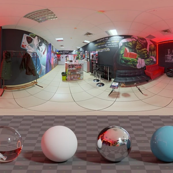 Gym Entrance - HDRI map - from Poly Haven