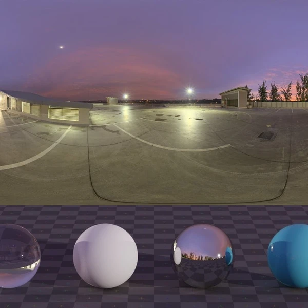 Rooftop Night - HDRI map - from Poly Haven