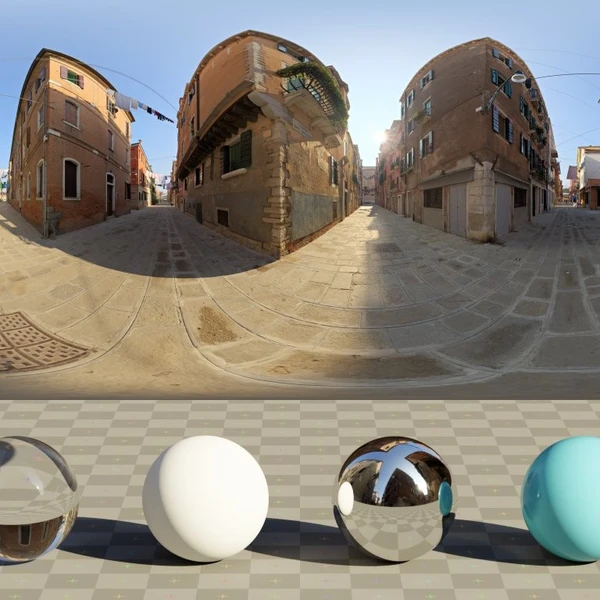 Venetian Crossroads - HDRI map - from Poly Haven