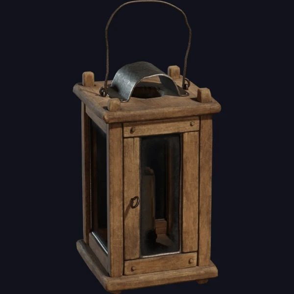 Wooden Lantern 01 - 3D Models - 3D model - from Poly Haven