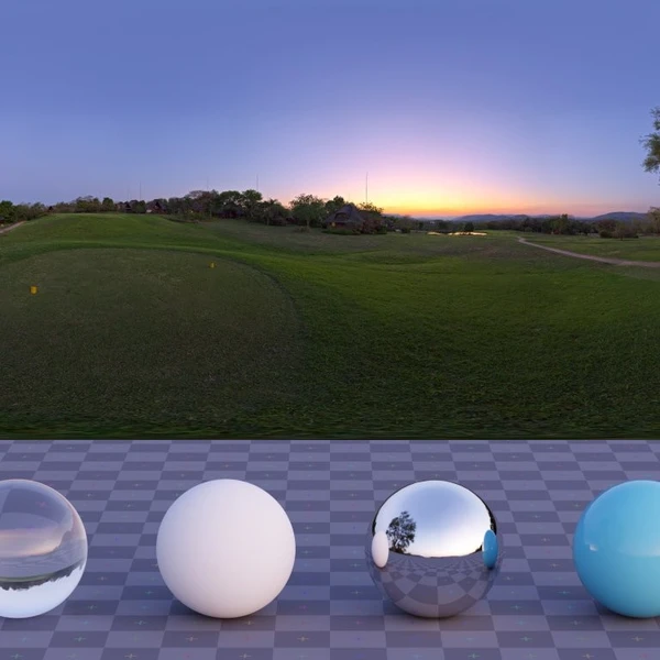 Sunset Fairway - HDRI map - from Poly Haven