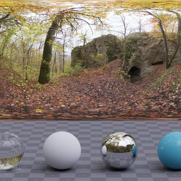 Forest Cave - HDRI map - from Poly Haven