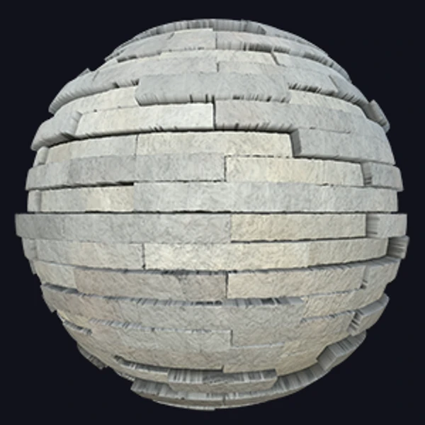 Extra Long Rectangle Brick Texture in Running Bone Layout (Bricks 0009)