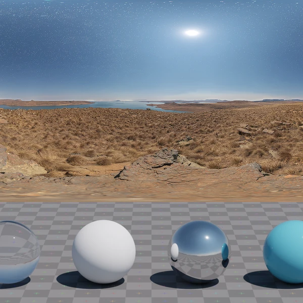 Qwantani Moon Noon - HDRI map - from Poly Haven