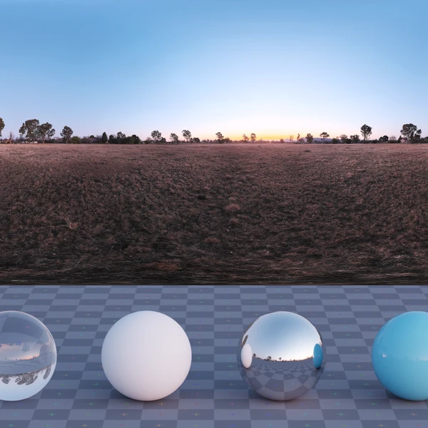 Rosendal Park Sunset - HDRI map - from Poly Haven