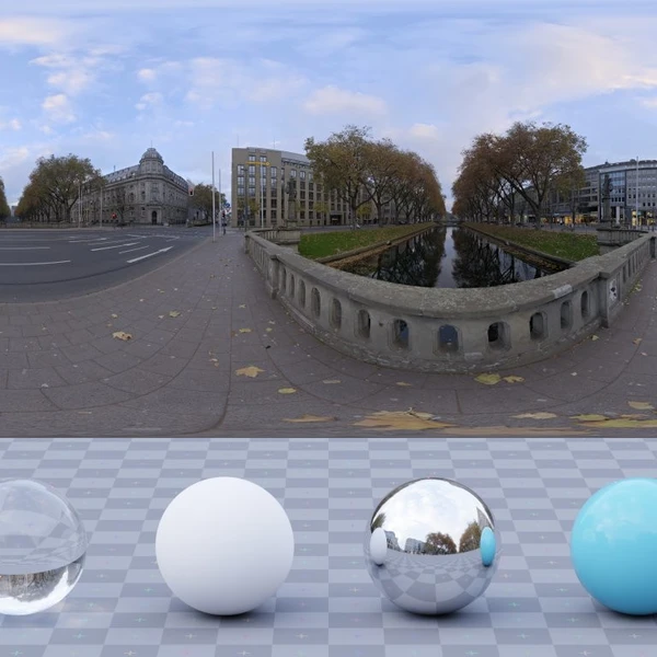 Konigsallee - HDRI map - from Poly Haven
