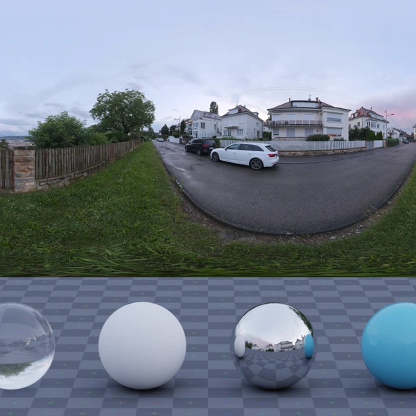 Stuttgart Suburbs - HDRI map - from Poly Haven