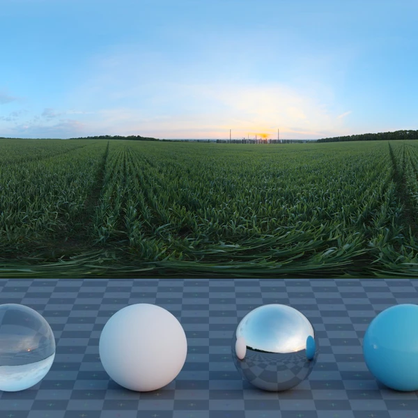 Industrial Sunset 02 - HDRI map - from Poly Haven