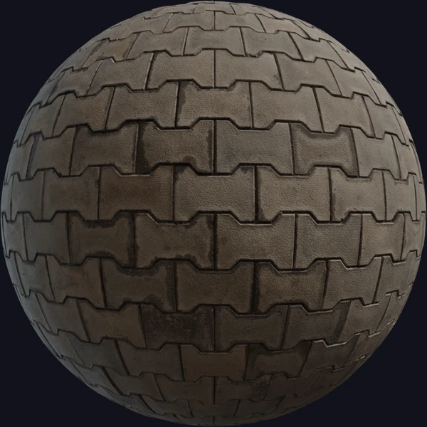 Concrete Pavers - Floor - PBR texture - from Poly Haven