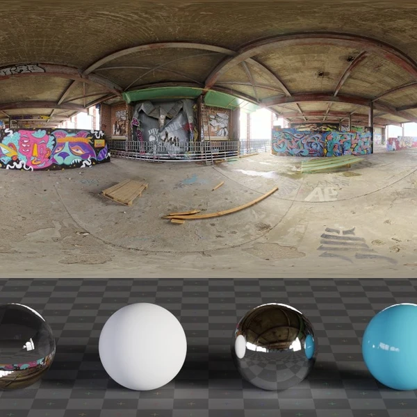 Teufelsberg Inner - HDRI map - from Poly Haven